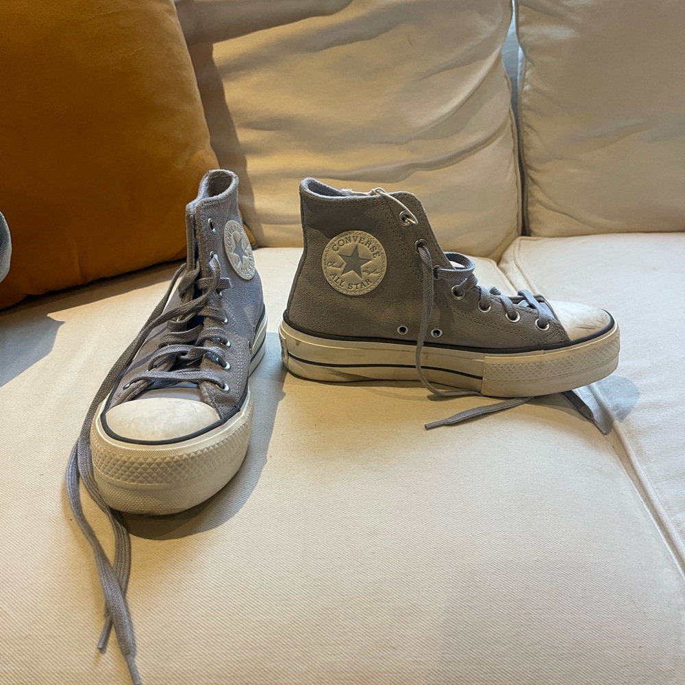 Converse Women's Grey High-Top Sneakers